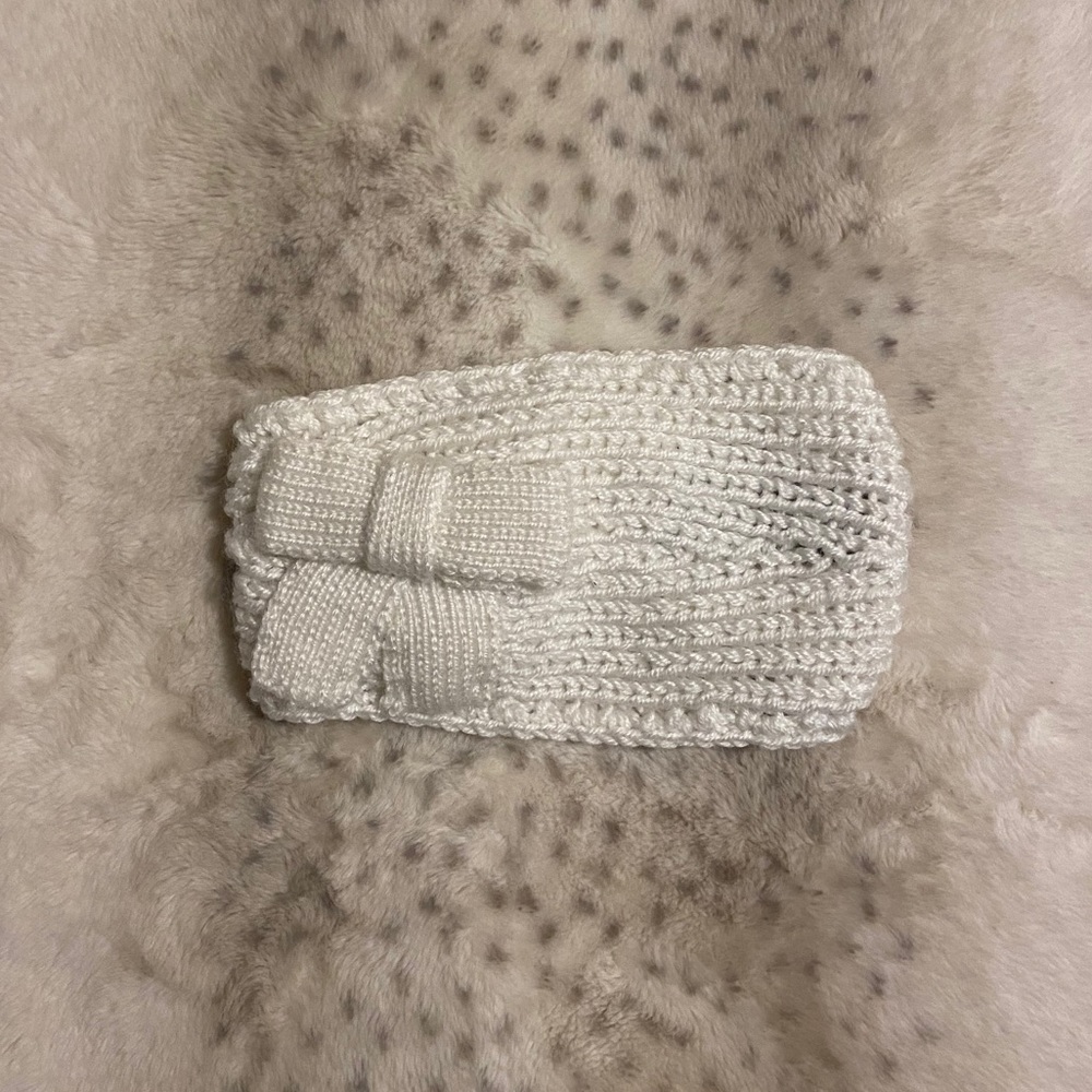 ❄️D&Y Off Whit Bow Crochet Headband❄️⛄️